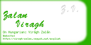zalan viragh business card